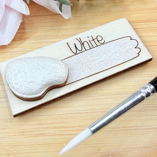 Handmade Shimmer Watercolour Paint - White