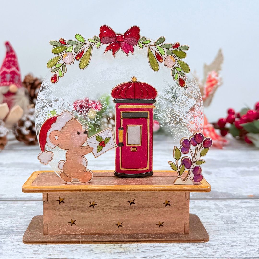 Winter Snow Globe Project - Postbox