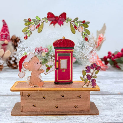 Winter Snow Globe Project - Postbox