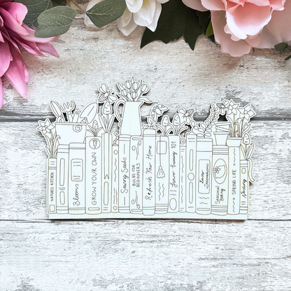 Spring Books & Florals Quote Stand
