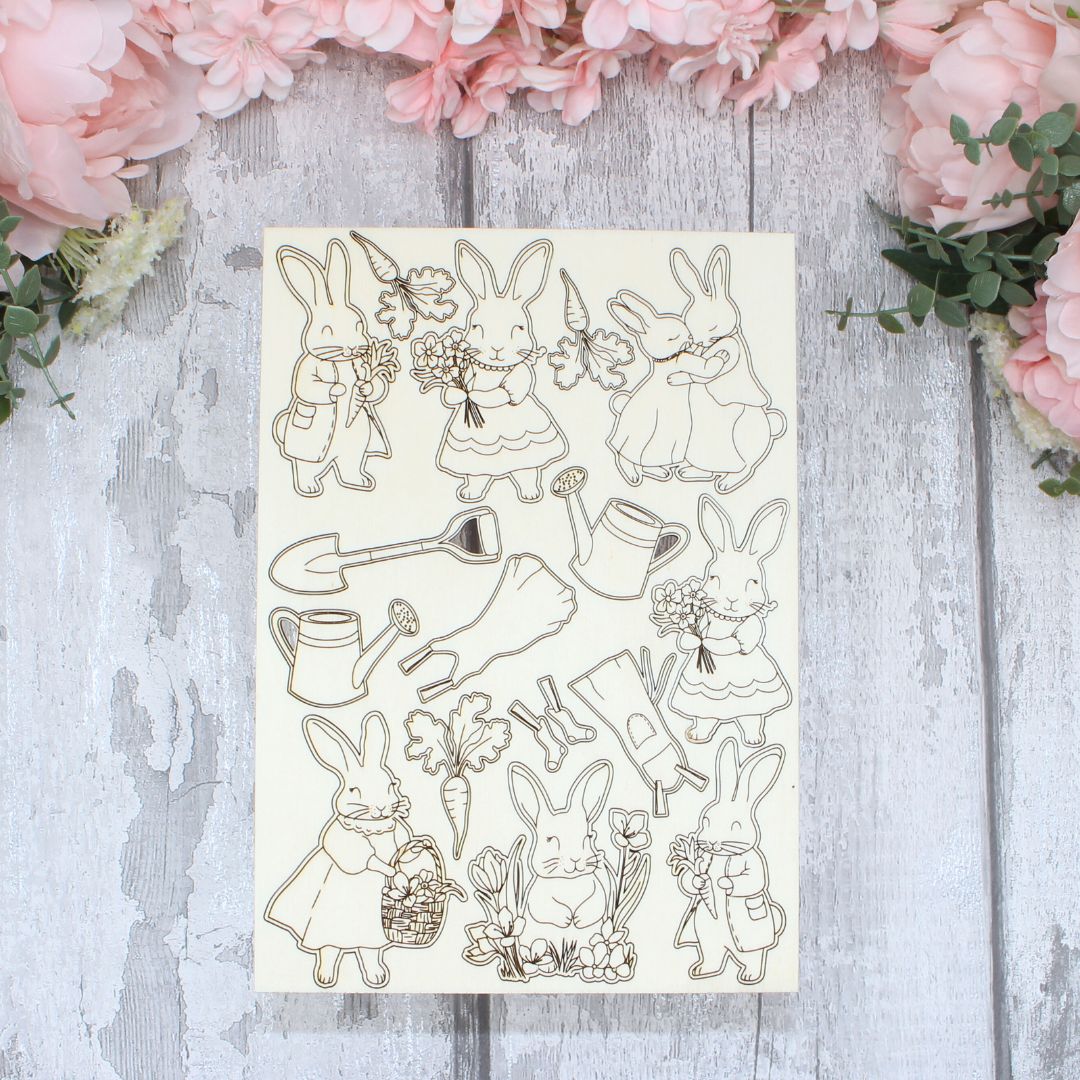 Spring Bunny Garden Set