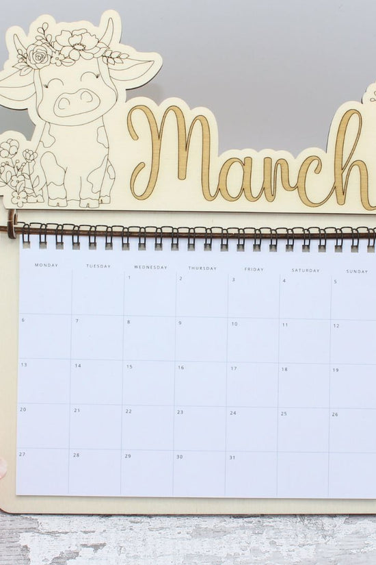 March Topper -Cute Spring Cow