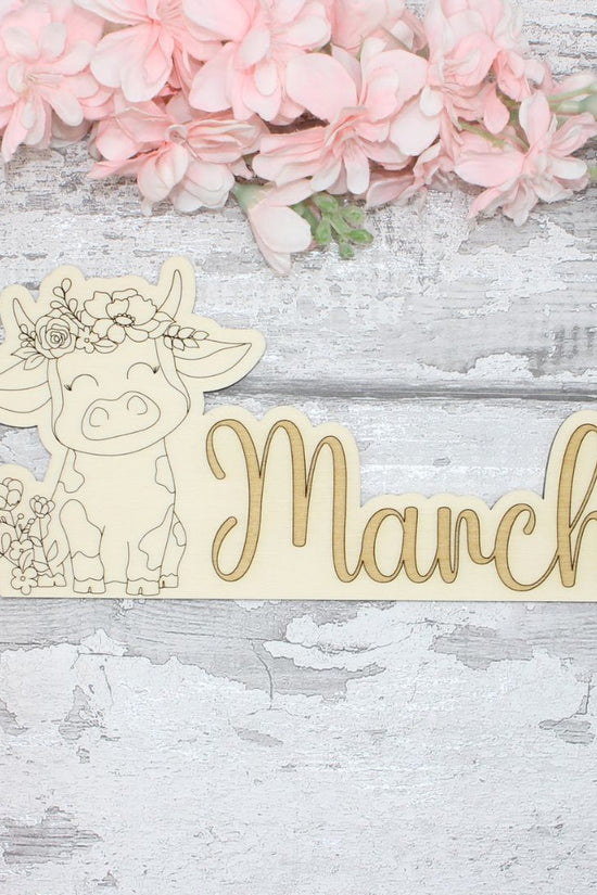 March Topper -Cute Spring Cow