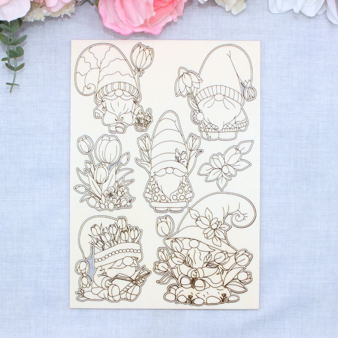 Spring Gnomes & Tulips