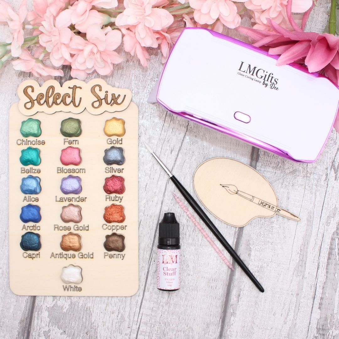 Basic Wood Glazing Starter Kit - Pick your own colours