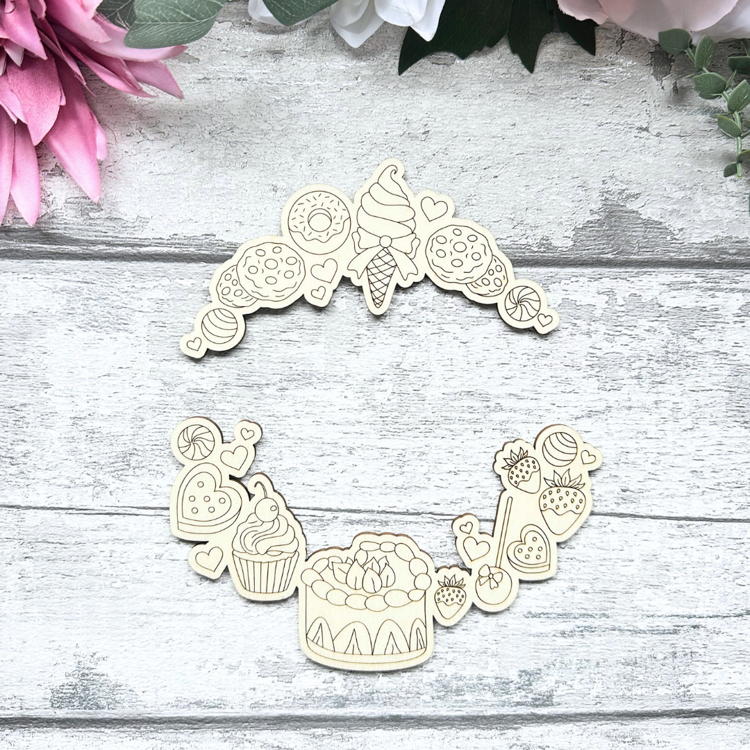 Sweet Treats Clock Set - Clock included