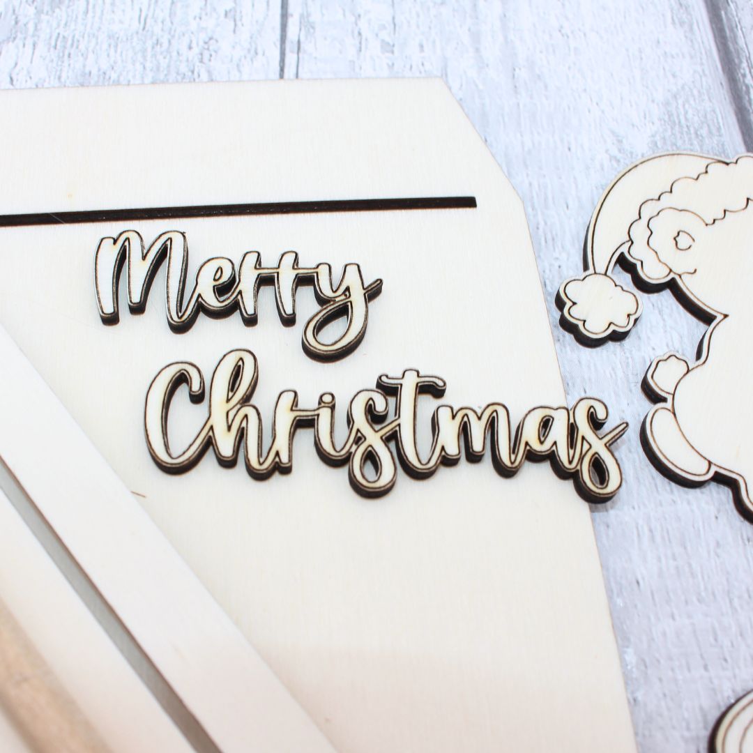 Postbox Teddy Slider Card Template Kit