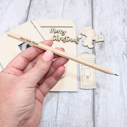 Postbox Teddy Slider Card Template Kit