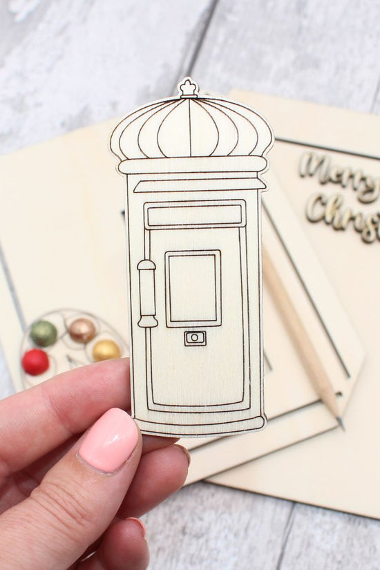 Postbox Teddy Slider Card Template Kit