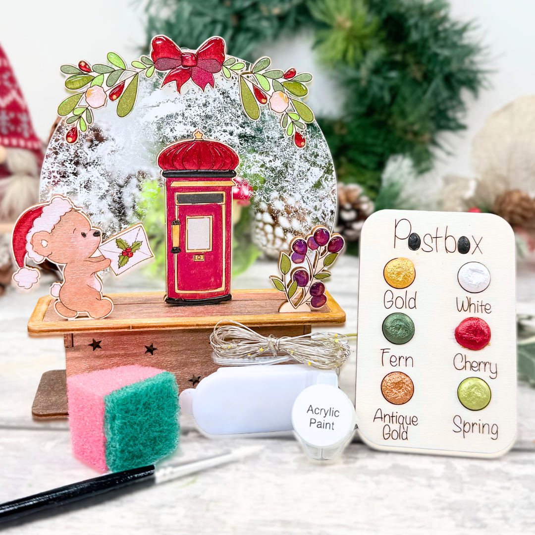 Winter Snow Globe Project - Postbox