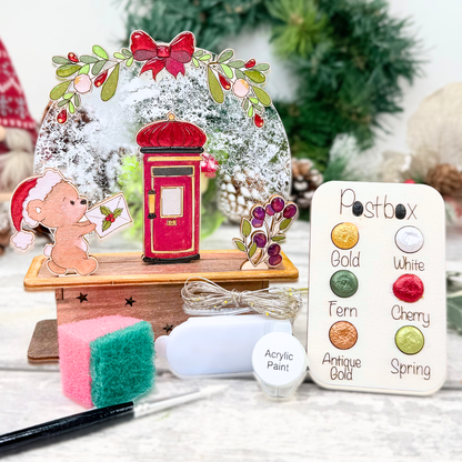 Winter Snow Globe Project - Postbox