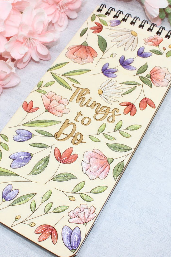 Floral To-Do List Book
