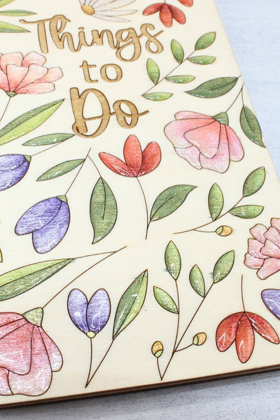 Floral To-Do List Book