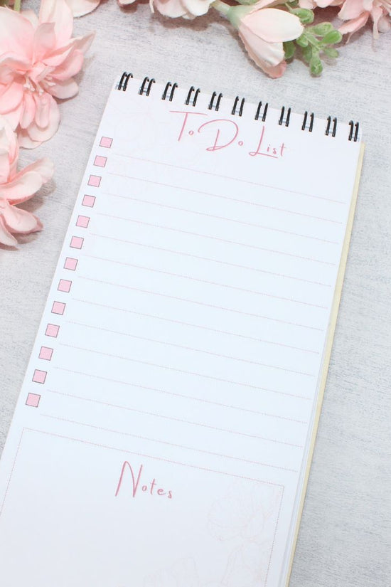 Floral To-Do List Book