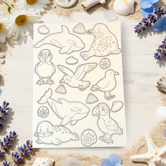 British Sealife Colouring Pop-Out Sheet
