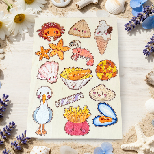 Rock Pooling Colouring Pop-Out Sheet