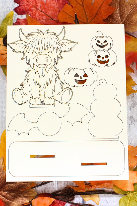 Halloween Highland Cow - Vampire Outfit