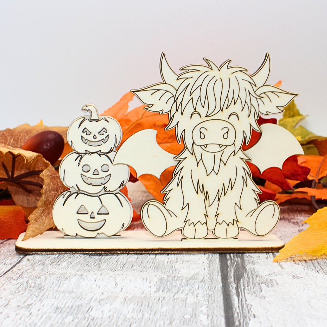 Halloween Highland Cow - Vampire Outfit