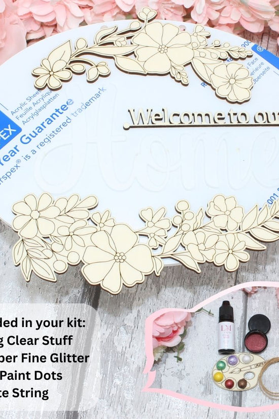 Welcome Home Sign - Blank Craft Kit