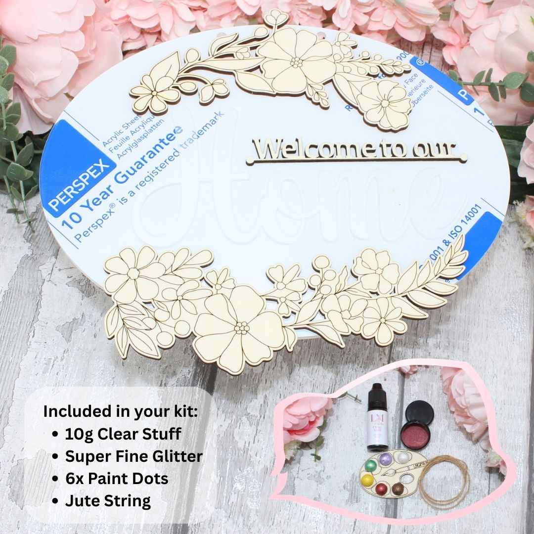 Welcome Home Sign - Blank Craft Kit