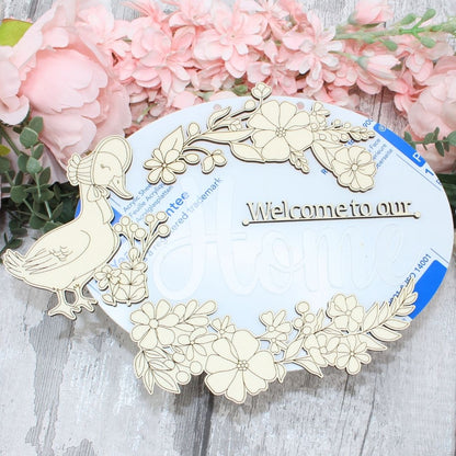 Welcome Home Sign - Goose - Wooden Elements