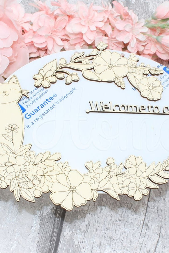 Welcome Home Sign - Kitty Cat Set