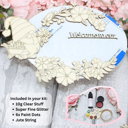Welcome Home Sign - Gnome Craft Kit