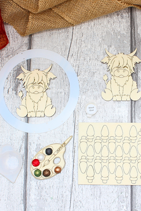 Christmas Highland Coooo Windchime Kit