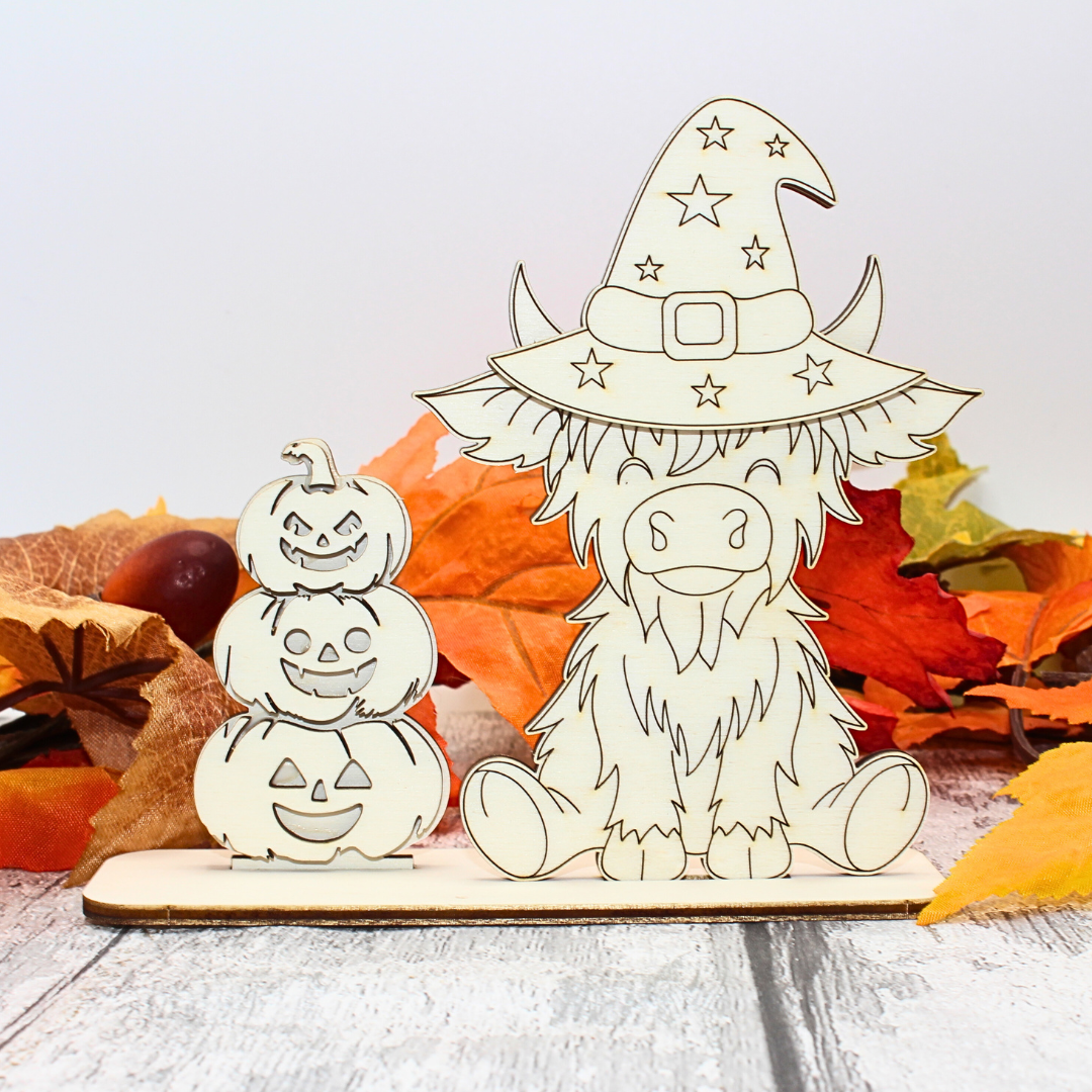 Halloween Highland Cow - Witch Outfit