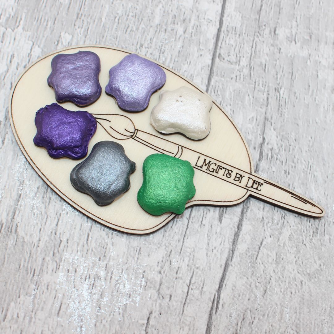 Lilac Christmas Shimmer Watercolour Palette (Midi Size)