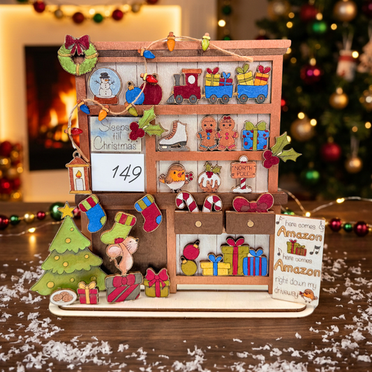 Christmas Countdown Shelf Tracker
