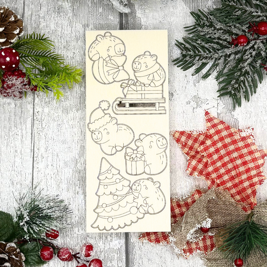 Christmas Capybaras Mini Set