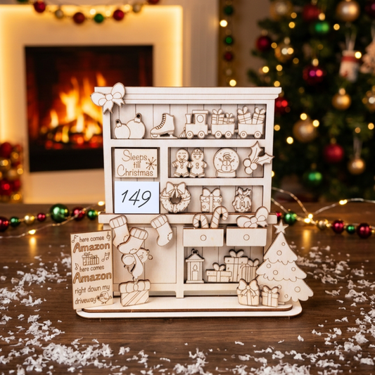 Christmas Countdown Shelf Tracker