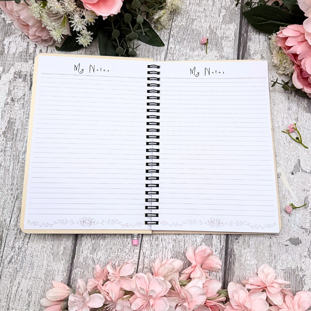 Highland Calm A5 Notebook – Wooden Cover