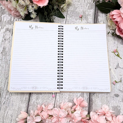 Highland Calm A5 Notebook – Wooden Cover