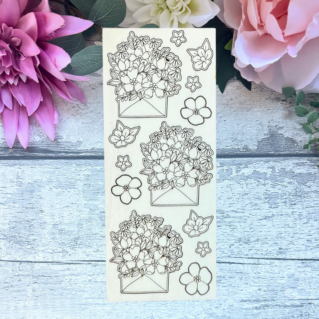 Floral Envelope Mini Sheet