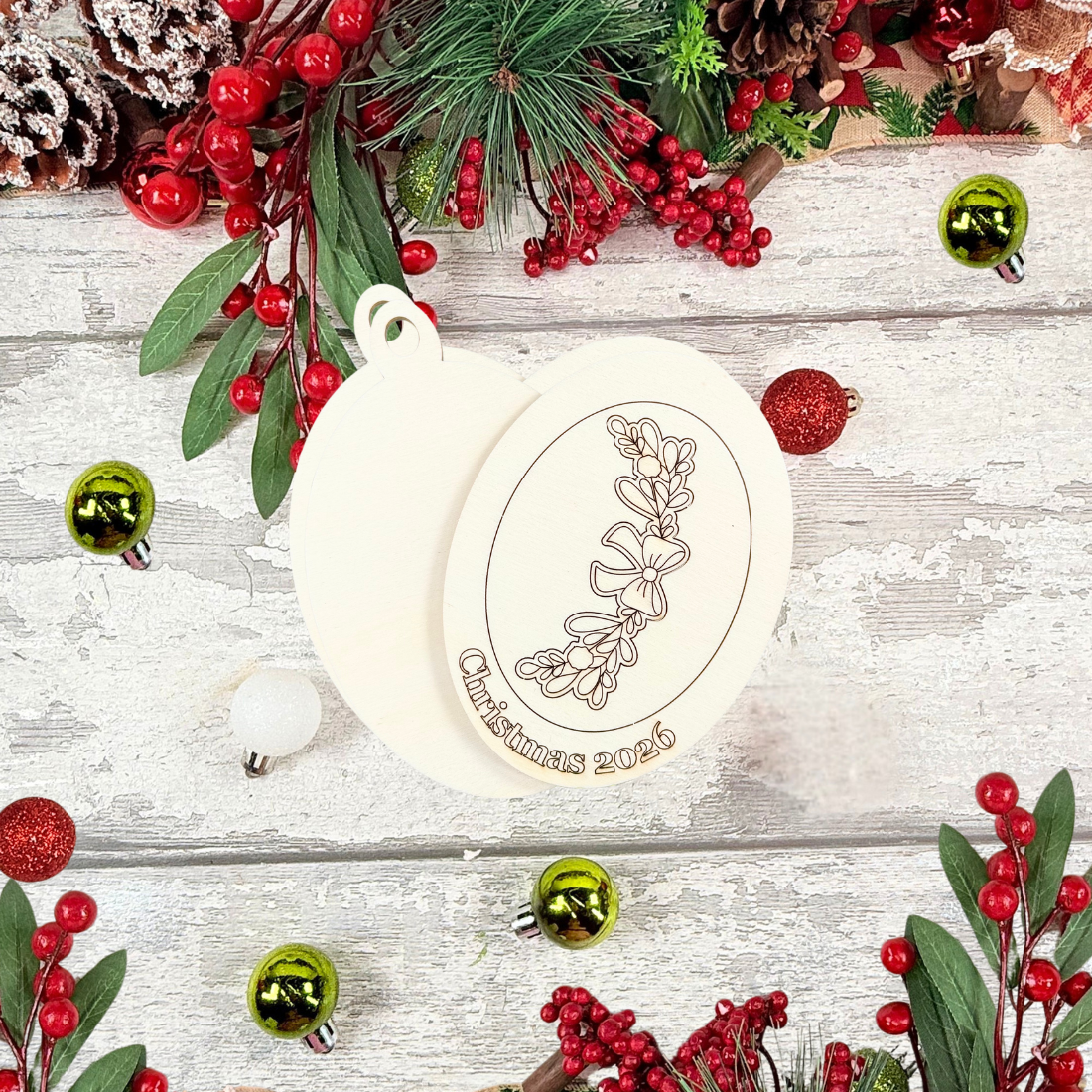Christmas 2026 Mini Photo Frame Bauble