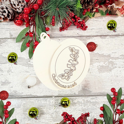 Christmas 2026 Mini Photo Frame Bauble