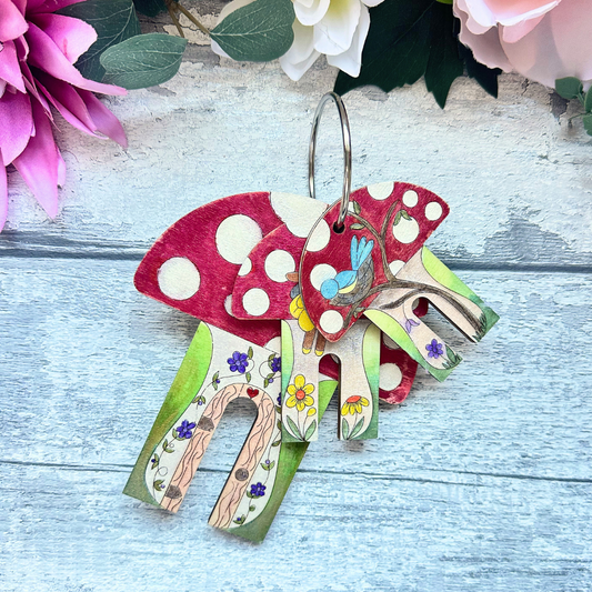 Mushroom Pom Pom Maker Craft Kit Bundle – Set of 3