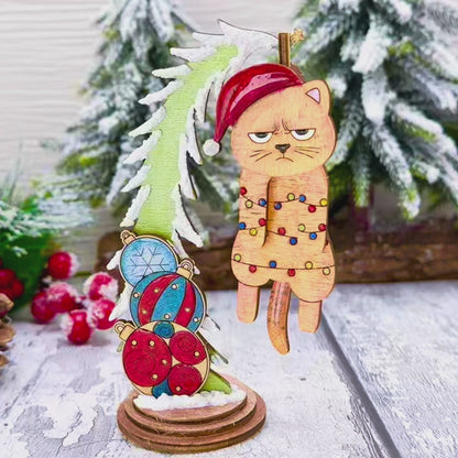 Christmas Wiggly Grumpy Kitty – The Sassiest Wiggle on the Tree