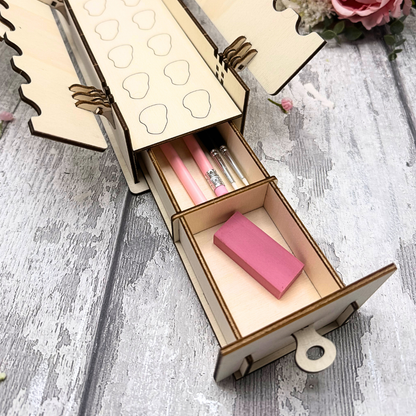 Bloom & Store Paint Station – Buildable Wooden Paint Storage Box