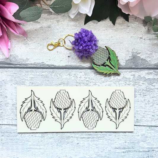 PomPom Thistle Bagcharm