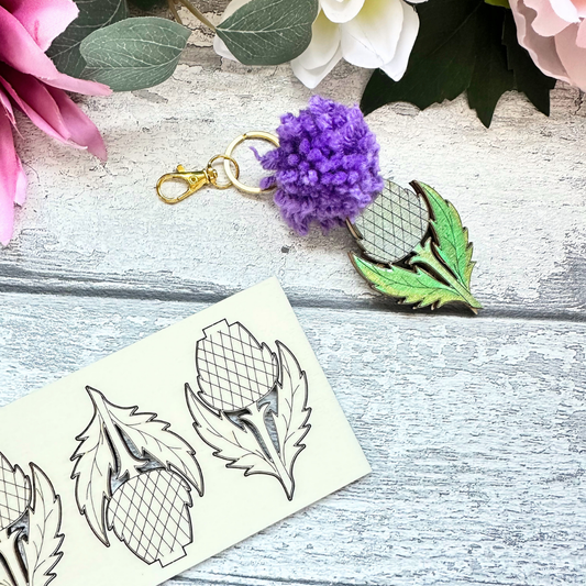 PomPom Thistle Bagcharm