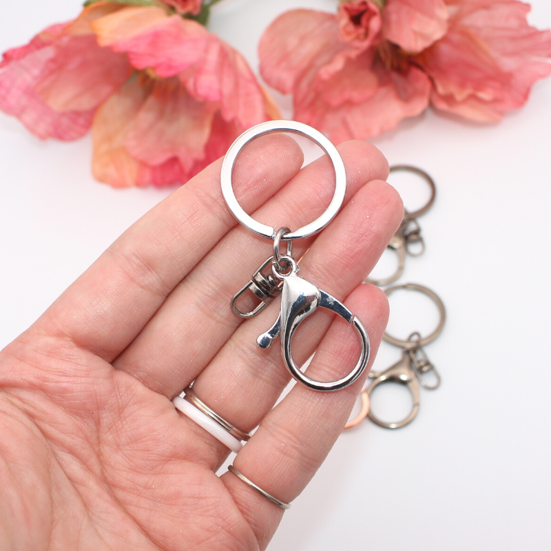 Key Ring with Lobster Clasp —