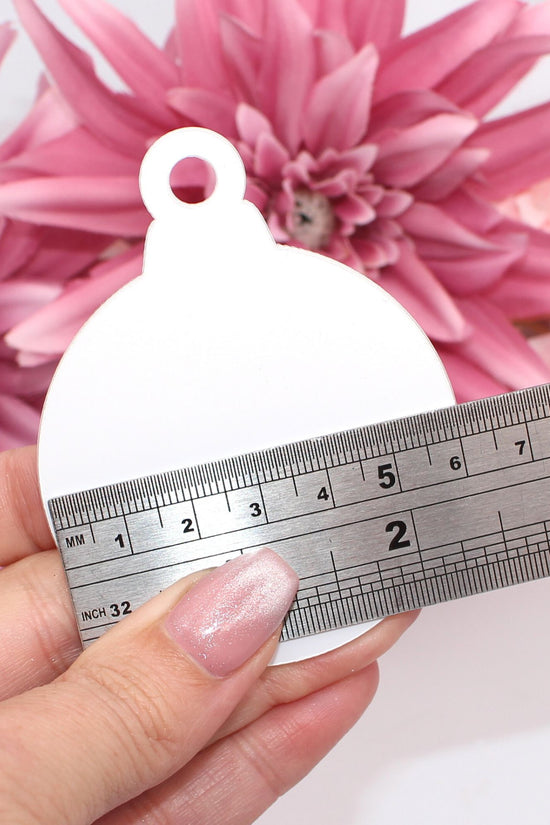 Clear Acrylic Baubles - Perfect for Christmas Crafts
