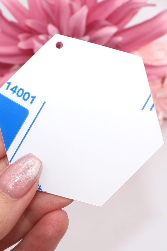 Hexagon Clear Acrylic Blanks for Keyrings and Crafts